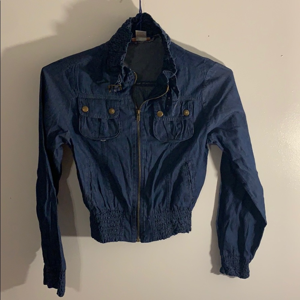 Voice Denim Long sleeve zip up.